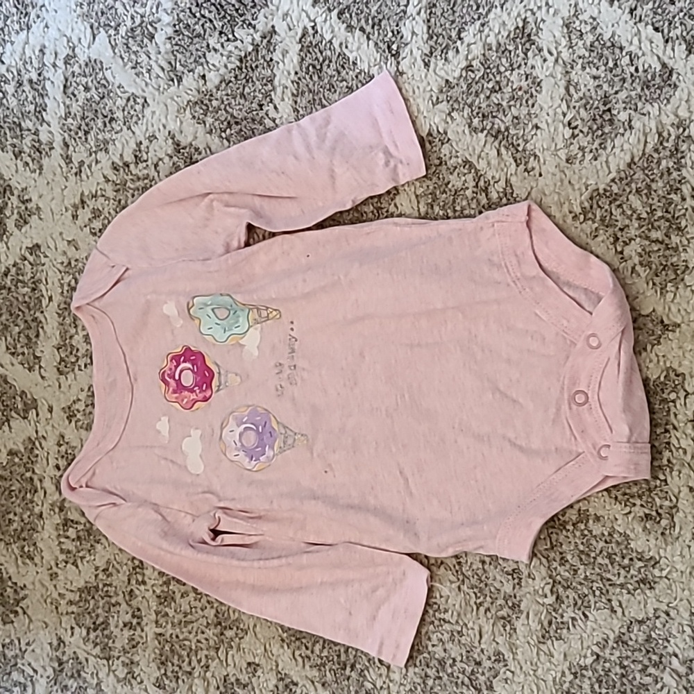 20 for $10 - George Girls 6-12m Pink Long Sleeve Onesie